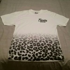 Popular Demand White Cheetah T-shirt XL